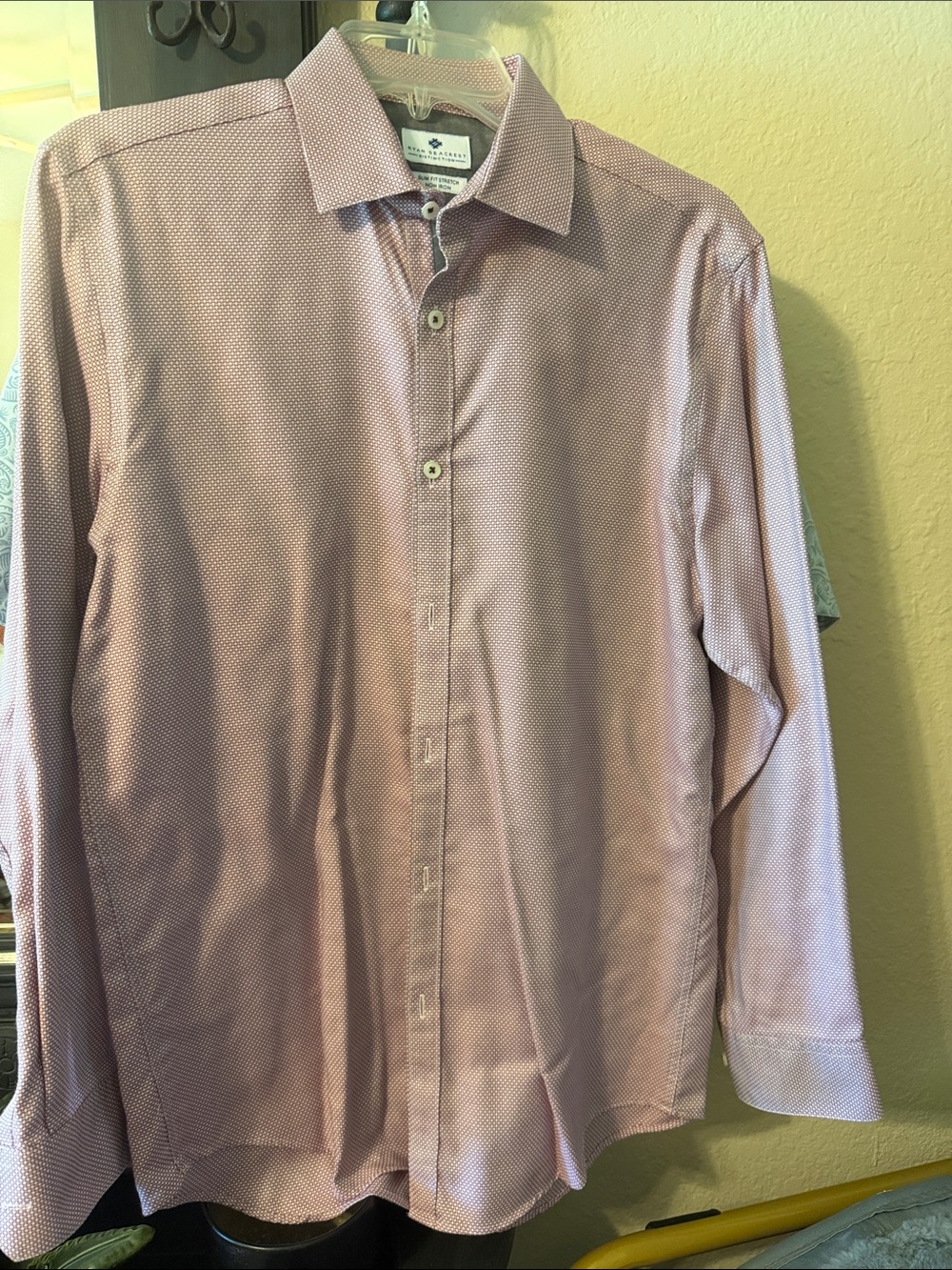 Peter Millar Pink Micro-Dot Dress Shirt